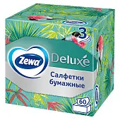 Zewa салфетки для лица 3 х слойные арома коллекция 60 шт