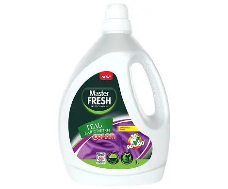 Master FRESH гель для стирки color 3 л повышенное содержание пав