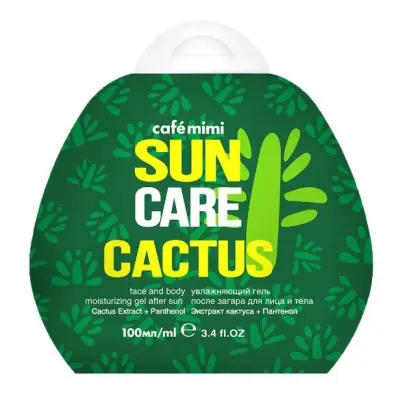 Cafe Mimi гель после загара для лица и тела Увлажняющий 100мл 