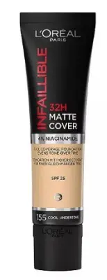 Loreal инфаибль мат 32ч тон крем 155 