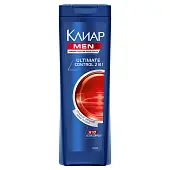 Клиар мужской шампунь против перхоти ultimate control 400 мл