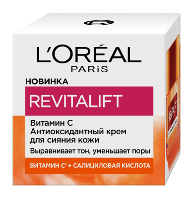 L'Oreal Paris ревиталифт витамин с крем антиоксидантный для сияния кожи 50 мл 