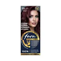Fara nc new стойкая крем краска для волос 324/6.6 темный рубин