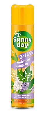 Sunny Day освежитель воздуха майский ландыш 300 см3