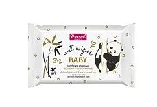 Premial салфетки влажные для детской гигиены с алоэ вера 40 шт
