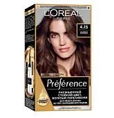 L' Preference краска для волос 4.15 каракас глубокий каштан