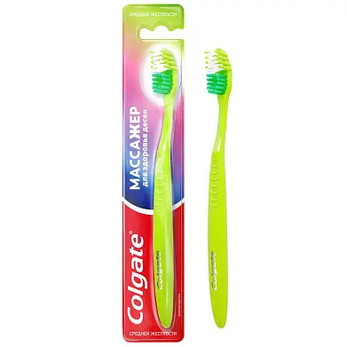 Colgate зубная щетка массажер средняя