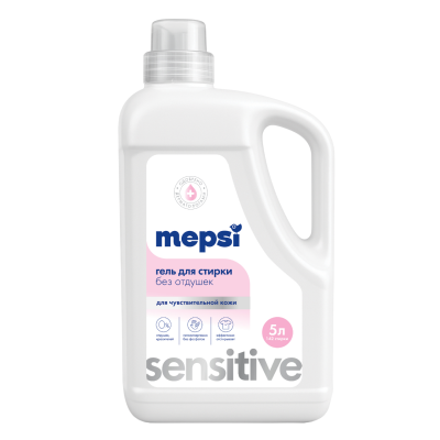 Mepsi гель для стирки гипоаллергенный без запаха sensitive 5 л 