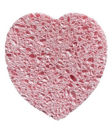 Lei спонж натуральный сердце цвет ассорти 2 шт уп 