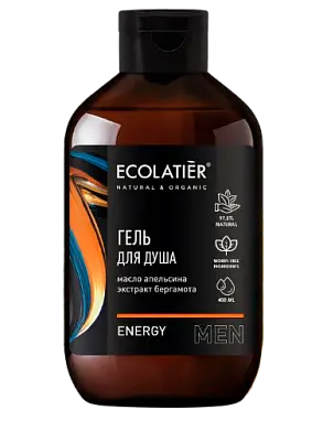 Ecolatier Мужской гель для душа Energy, 400 мл