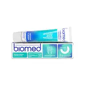 Biomed инновационная зубная паста защита от кариеса отбеливание и восстановление эмали лесная мята 65 г