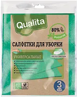 Qualita салфетки вискозные eco life 3 шт