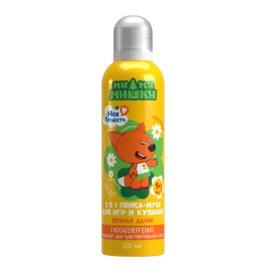 Моя прелесть цветная пенка мусс оранжевая ми ми мишки 200 мл 