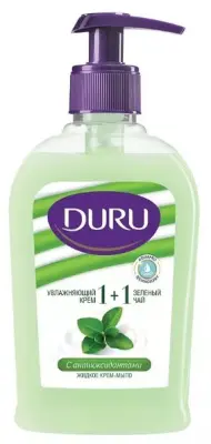 Duru 1+1 жидкое мыло увлажняющий крем & зелёный чай 300мл 