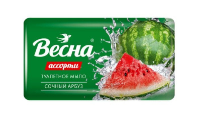 ВЕСНА ассорти туалетное мыло сочный арбуз 90 г 