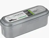 DАМАІК обувная щетка бесцветная губка с пропиткой в футляре