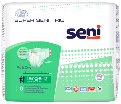 Подгузники BELLA SUPER SENI TRIO по 10 шт 