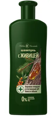 Невская Косметика шампунь для волос с живицей 400 мл 