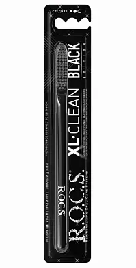 ROCS Зубная щетка Black средняя