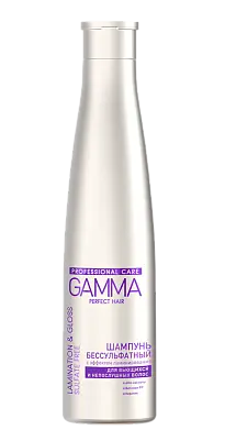Gamma Perfect Hair бессульфатный шампунь с эффектом ламинирования 350 мл