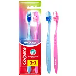 Colgate массажер зубная щетка средней жесткости промоупаковка 1+1