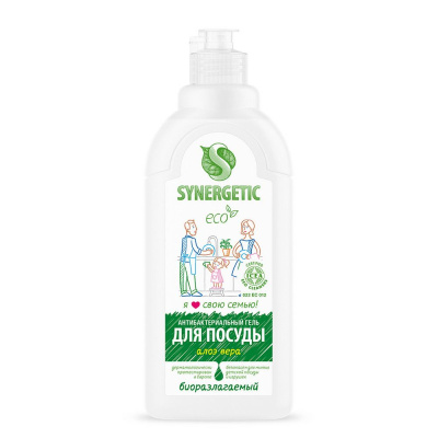 Synergetic гель для мытья посуды алоэ вера 0,5 л 