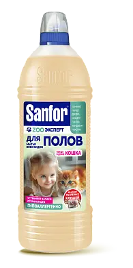 Sanfor эксперт для мытья полов когда в домекошка 500 мл