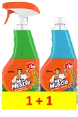 Мистер Мускул набор №1 утренняя роса для стекол триггер 530 мл + после дождя для пола 500 мл
