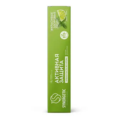 Synergetic зубная паста активная защита 100 г