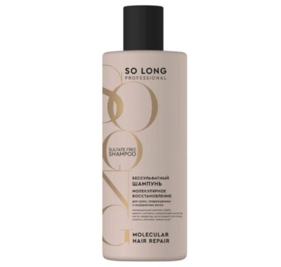 So Long бессульфатный шампунь для волос молекулярное восстановление 400 мл 
