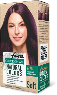КЛ Кр.д/в FARA Natural Colors Soft 321 темный баклажан