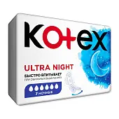 Kotex прокладки гигиенические ультра сетч найт 7 шт
