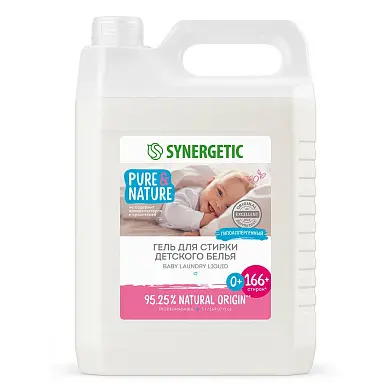 Synergetic гель для стирки детского белья 5 л 166 стирок
