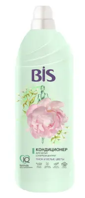 Bis кондиционер для белья пион и белые цветы 900 мл 