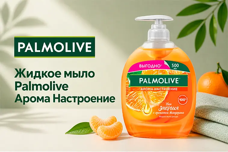Жидкое мыло Palmolive с ароматом мандарина 
