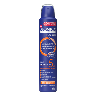 Deonica спрей мужской 5protection 200 мл 