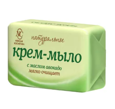 Невская косметика туалетное крем мыло натуральное с маслом авакадо 90 г 