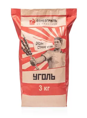 Союзгриль уголь 20 л 3 кг евро лес