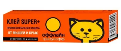 Грызунофф оффлайн клей super plus от грызунов и насекомых 135г 