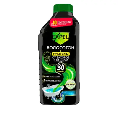 Expel средство для устранения засоров от волос 600 гр 