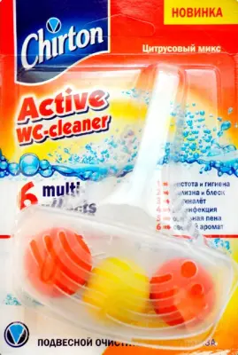 Chirton подвесной очиститель для унитаза Цитрусовый микс 45г 