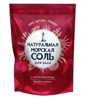 Greenfield натуральная морская соль для ванн роза 1100 г