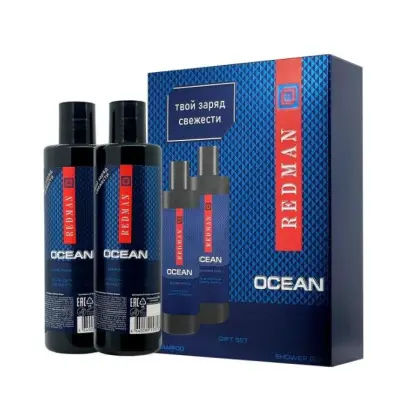 ocean подарочный набор шампунь 250 + гель для душа 250 муж 