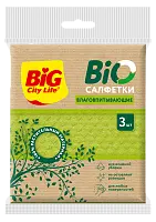 BIG City Салфетки влаговпитывающие губчатые BIO 3шт