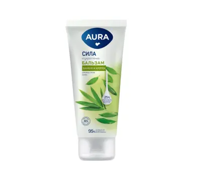 Aura бальзам для волос сила и укрепление туба флиптоп 250 мл 