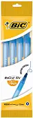BIC Ручка Раунд Стик, средняя линия, син, (пак. 4шт)