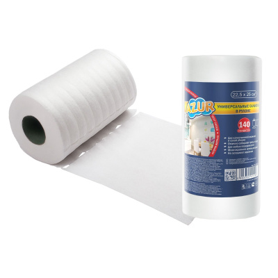 Azur салфетки универсальные в рулоне 140 шт 25*22,5 см 