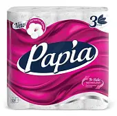 Papia туалетная бумага белая трёхслойная 32шт