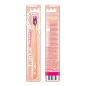 Tiswell зубная щётка средней жесткости для взрослых персиковая + 1 шт