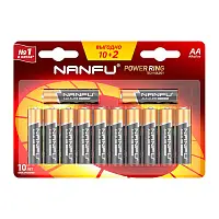 Nanfu Батарейка щелочная (10+2шт.)